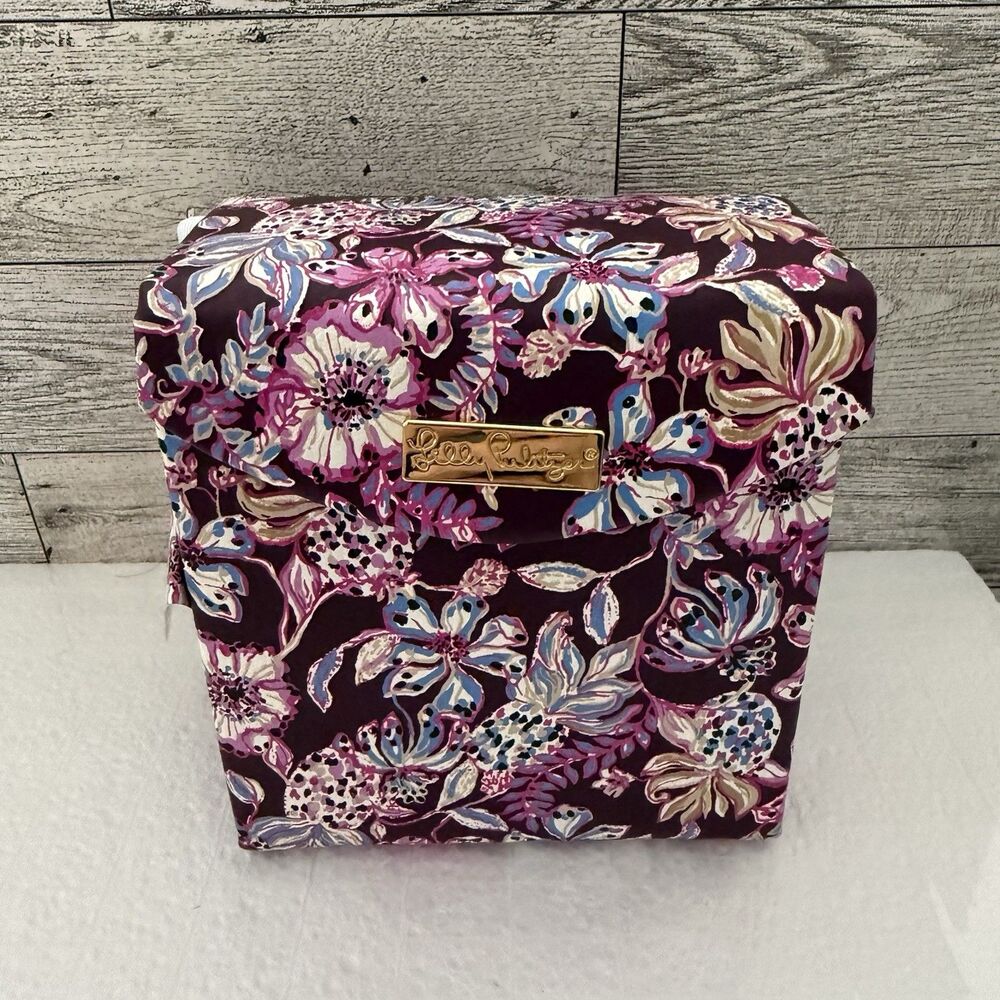 Lilly Pulitzer Amarena Cherry Tropical With A Twist Travel Jewelry Organizer NWT